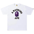 BAPE Color Camo College Tee White/Purple