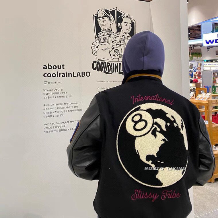 Stüssy 8 Ball World Tour Varsity Jacket