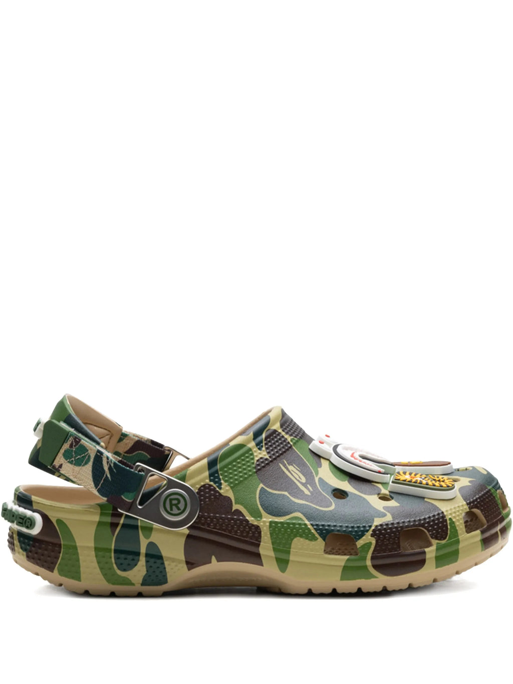 Crocs Classic Clog Unisex Green Camo Walking Shoe