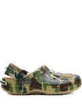Crocs Classic Clog Unisex Green Camo Walking Shoe