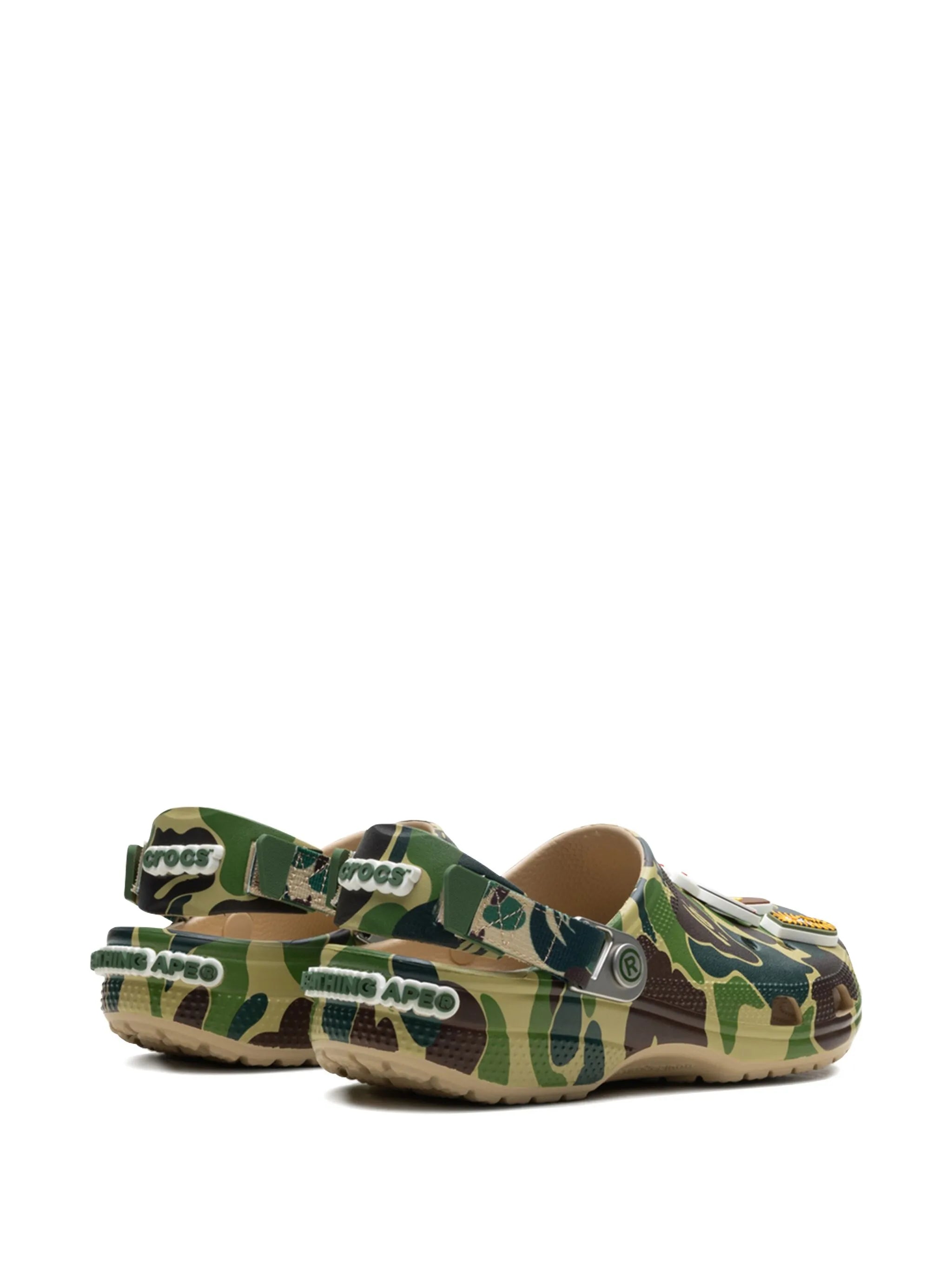 Crocs Classic Clog Unisex Green Camo Walking Shoe