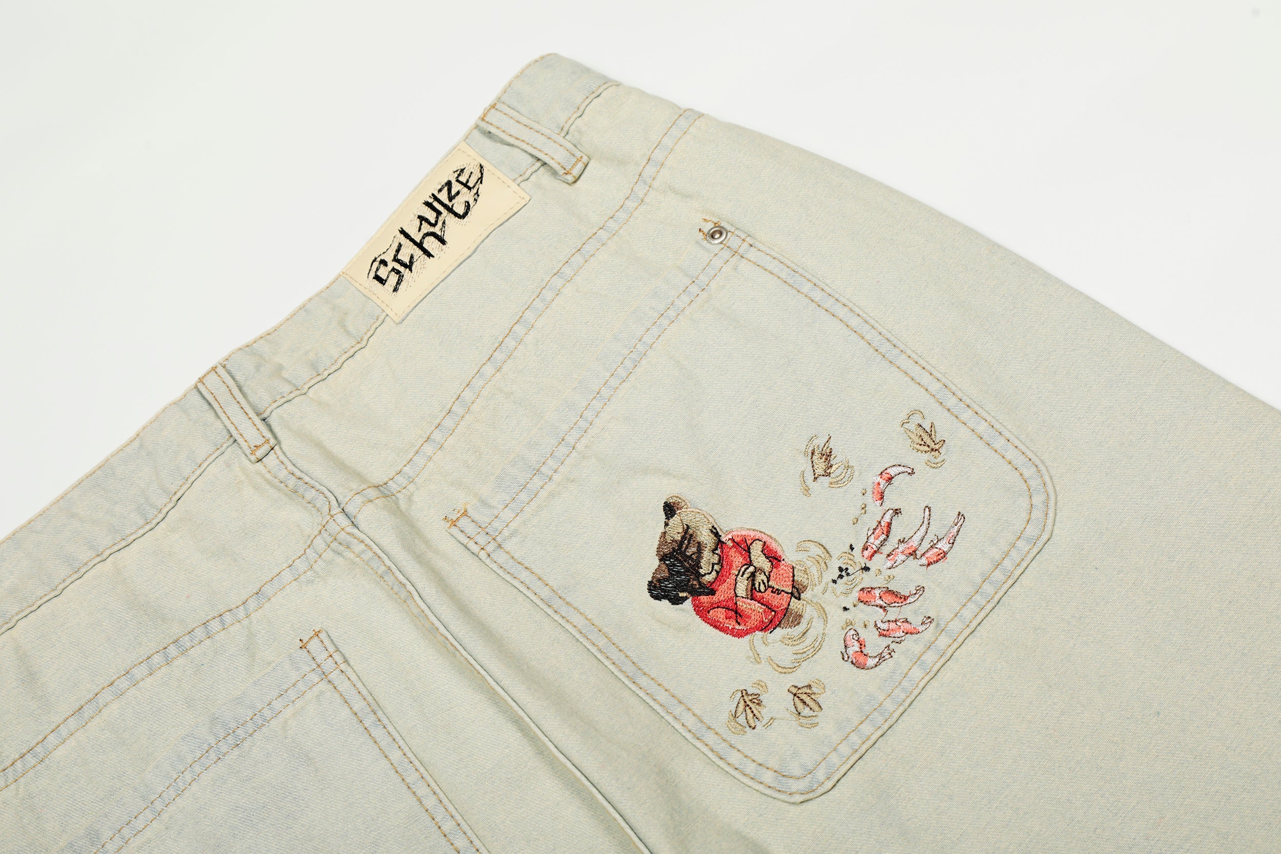 derschutze koi fish denim