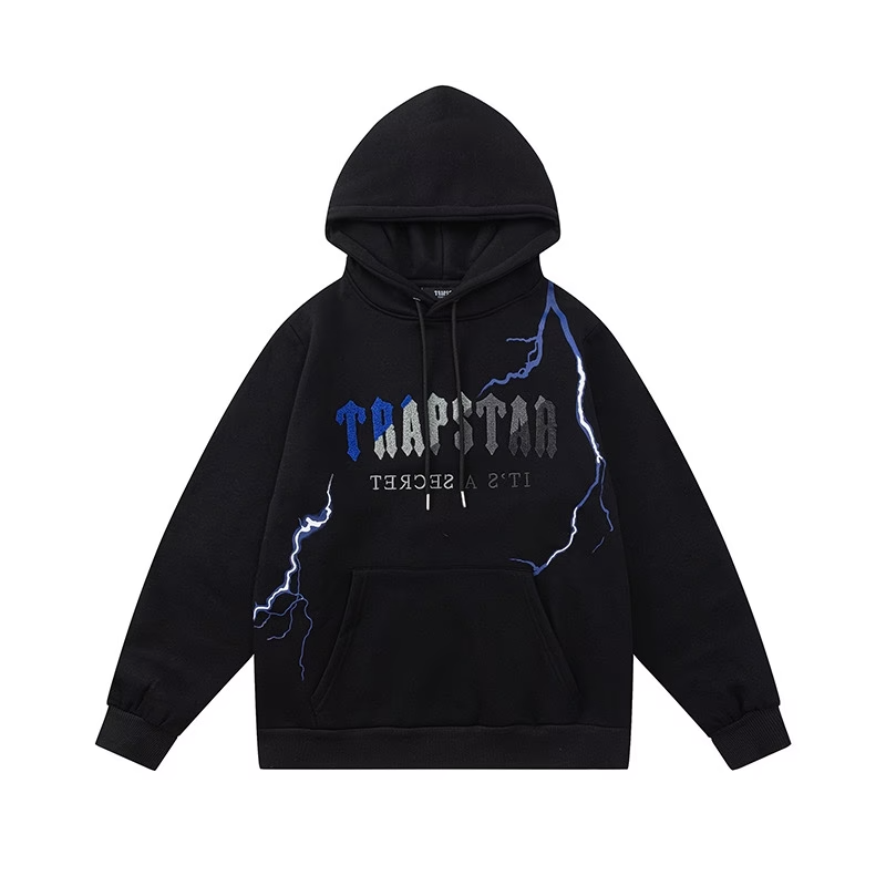 Trapstar autumn and winter loose hooded sweatshirt