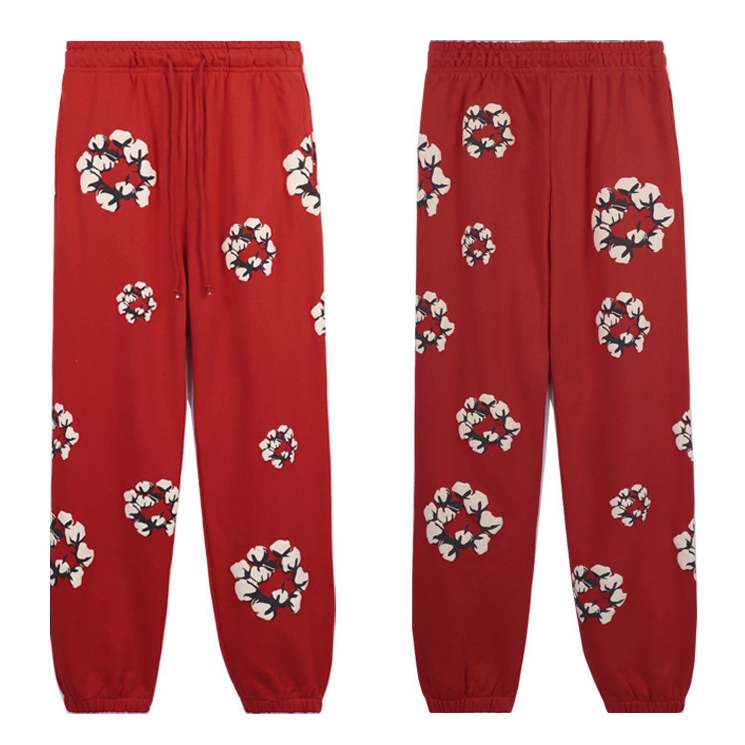 Denim Tears Cotton Wreath Sweatpants (Red)