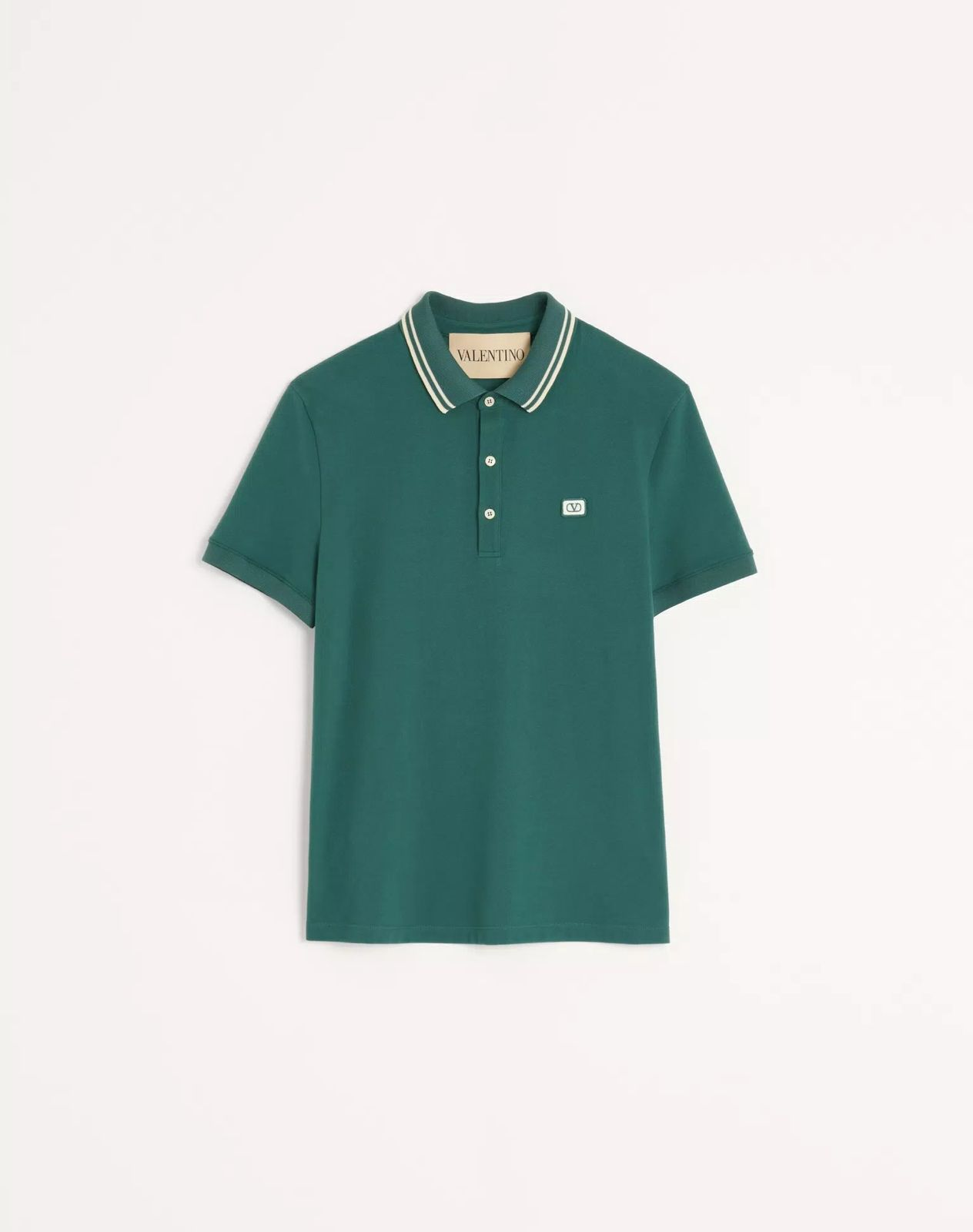 Valentino Garavani contrast-collar polo shirt