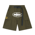 Corteiz Alcatraz Cargo Shorts "Khaki Green"